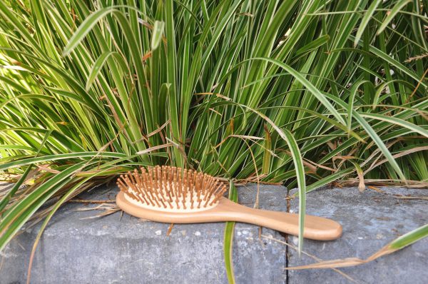 Bamboe haarborstel ovaal large